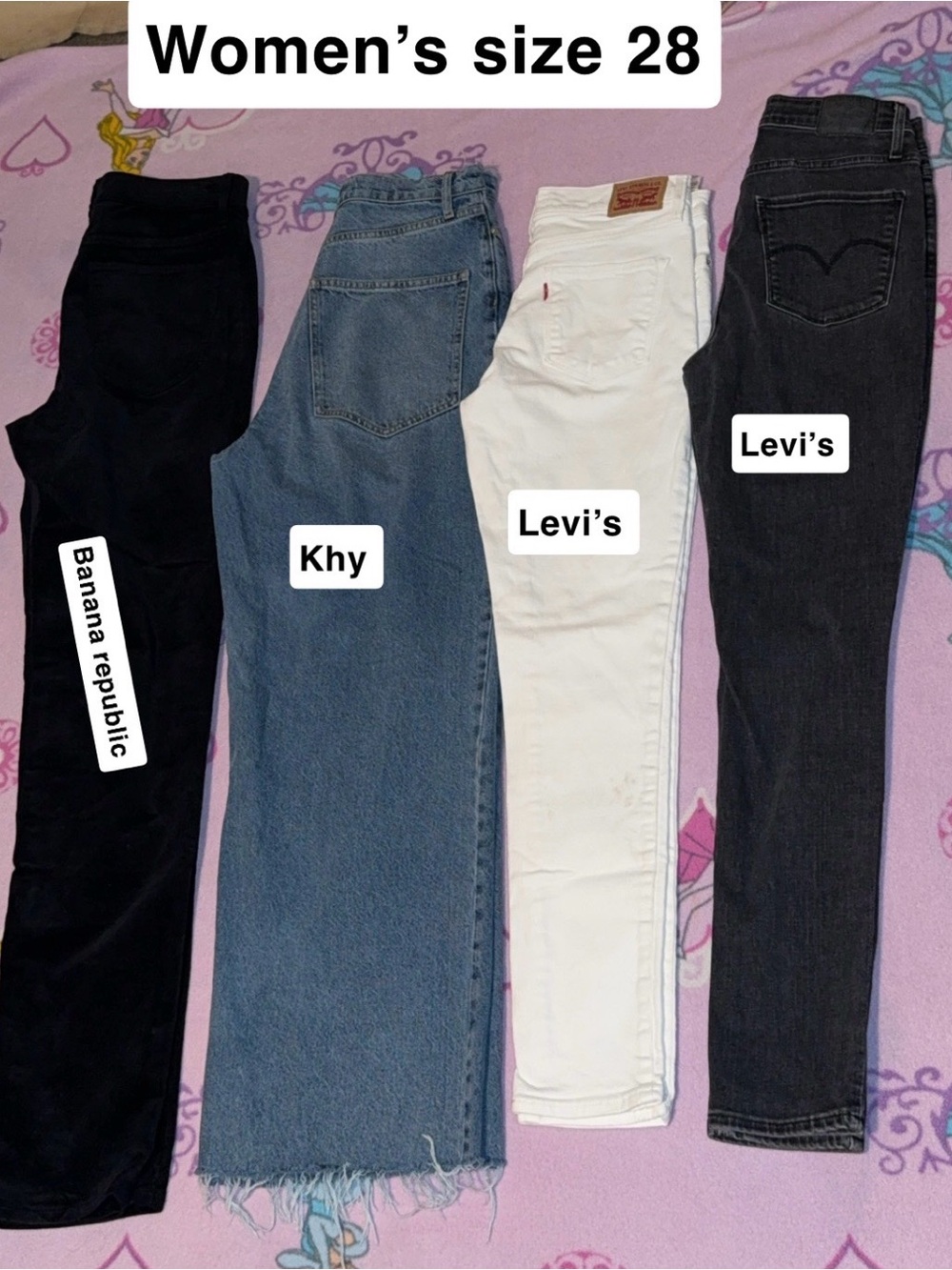 Women's size 28 jeans lot